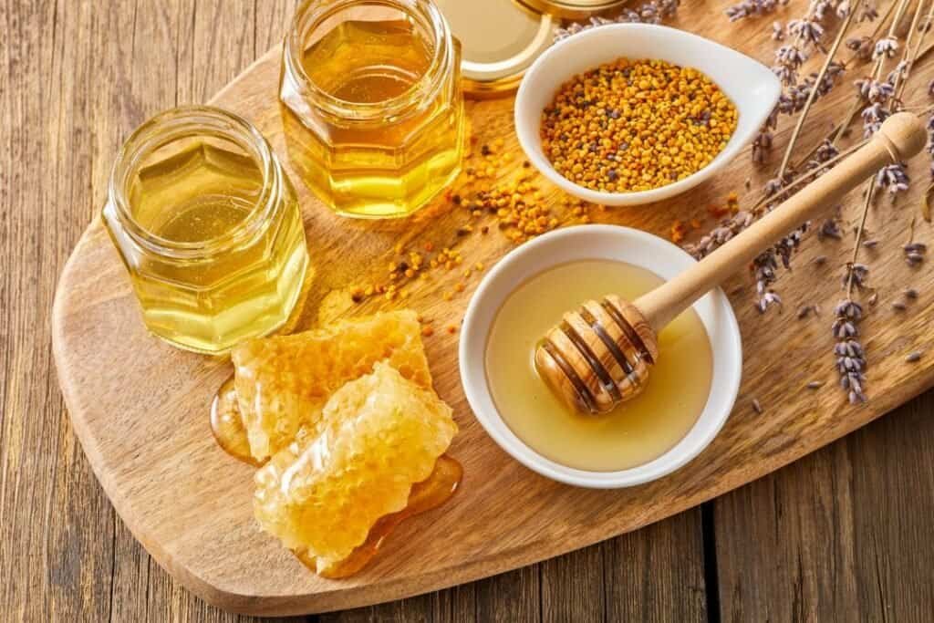 Honey to be added to a turmeric spice recipe