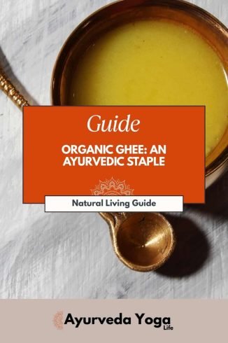 Silky green ghee in traditional copper bowl for Ayurvedic cooking, offering nourishing benefits and a vital staple in holistic wellness.
